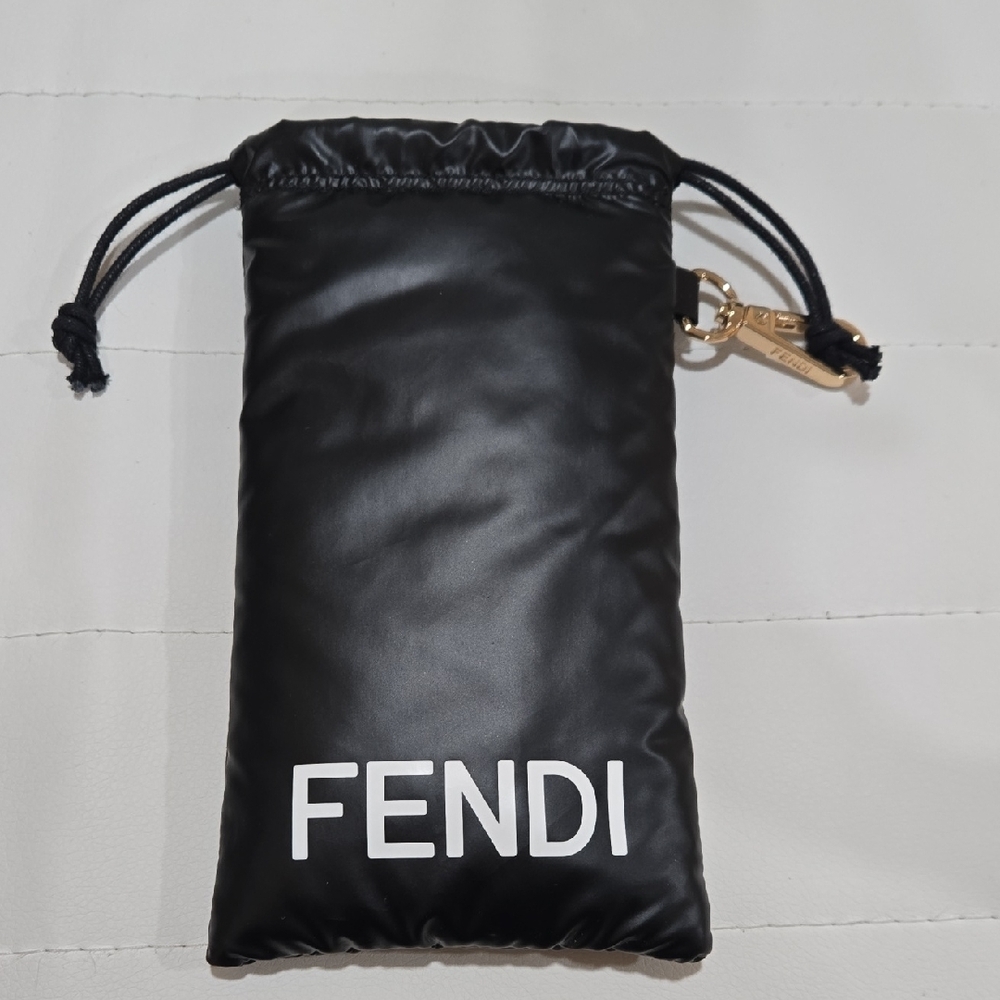 Fendi Black Logo Sunglass Case